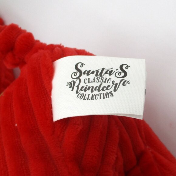 Kellytoy Santas Classic Reindeer Collection Plush Vixen Red Green 10" Christmas - Picture 3 of 6